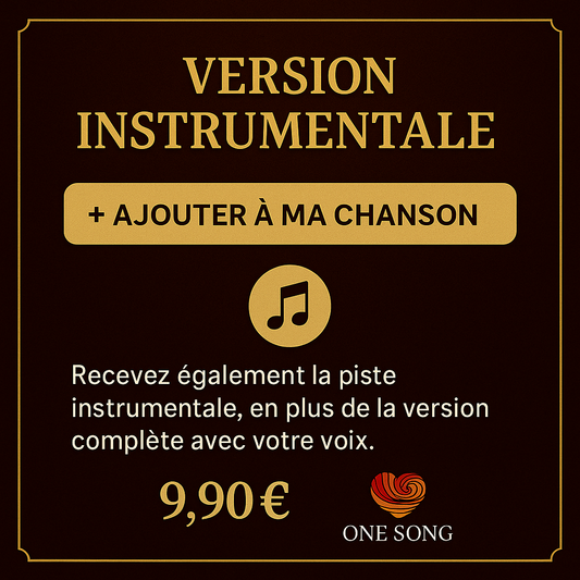 Instrumental version of the song